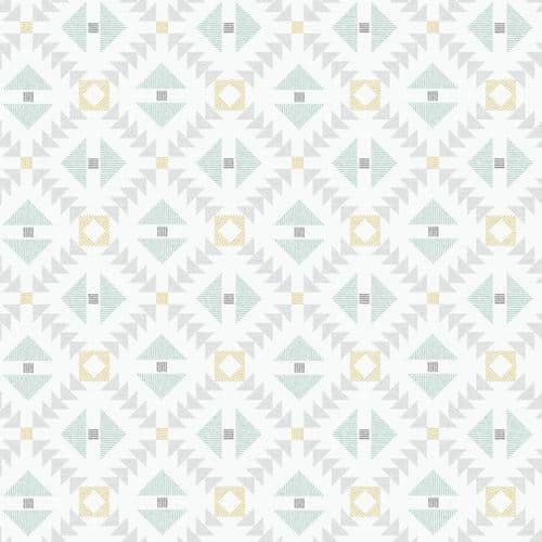 d-c-fix® Food Safe Tablecloth - Folkia Mint - 20m Roll x 140cm