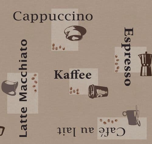 d-c-fix® Manhattan Tablecloth - Cappuccino Caramel - 20m Roll x 140cm