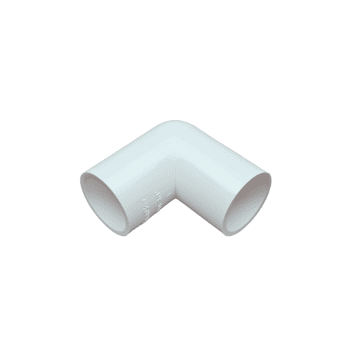 Davant Overflow Knuckle 90° Bend White Pack 10 - 21.5mm