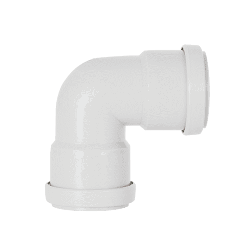 Davant Push Fit Knuckle 90° Bend White - 32mm