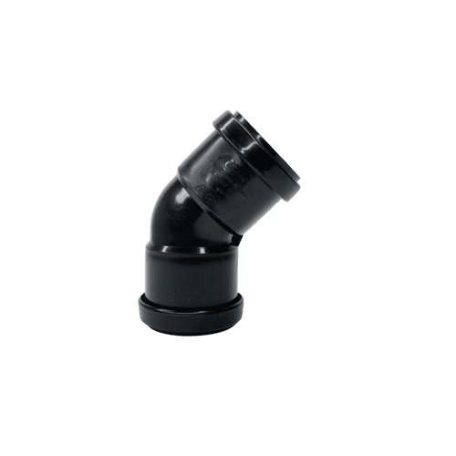 Davant Push Fit Obtuse 45° Bend 32mm - Black