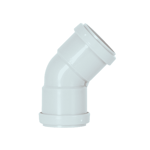 Davant Push Fit Obtuse 45° Bend 32mm - White