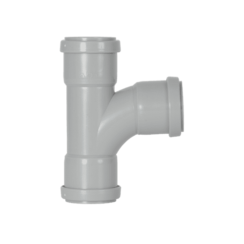 Davant Push Fit Swept Tee 91.25° Grey - 40mm