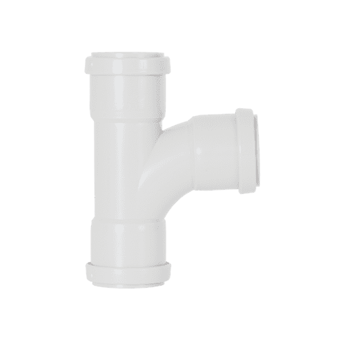 Davant Push Fit Swept Tee 91.25° White - 40mm