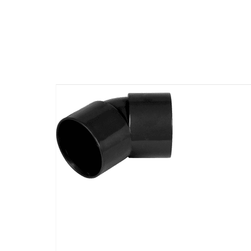 Davant Solvent Weld Obtuse 45° Bend Black - 40mm