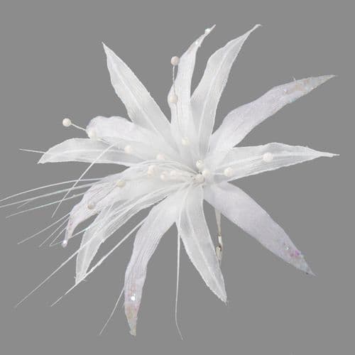 Davies Products Clip-On Super Flower - White