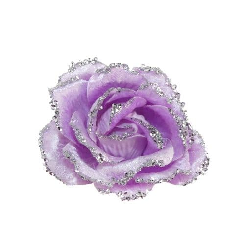 Davies Products Clip-On Velvet Rose - 10cm Lilac