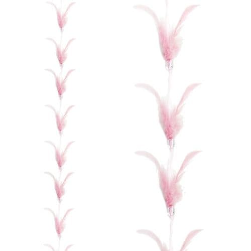 Davies Products Fancy Feather Garland - 1.3m Pink