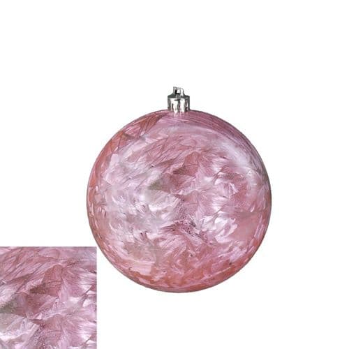 Davies Products Feather Bauble 10cm - Blush