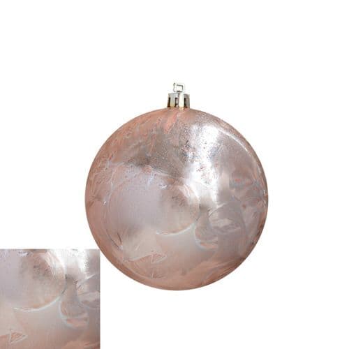 Davies Products Feather Bauble 10cm - Rose