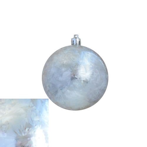 Davies Products Feather Bauble 8cm - Silver