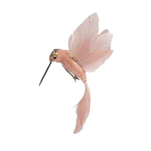 Davies Products Feather Hummingbird - 19cm Blush