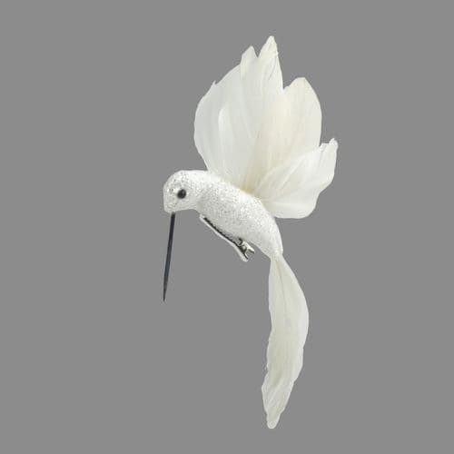 Davies Products Feather Hummingbird - 19cm White