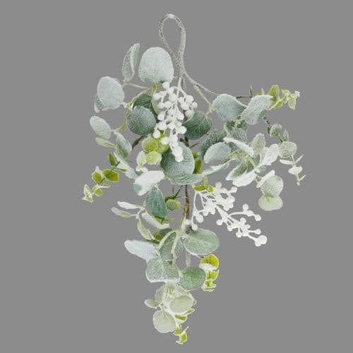 Davies Products Frosted Eucalyptus Drop Hanger - 38cm