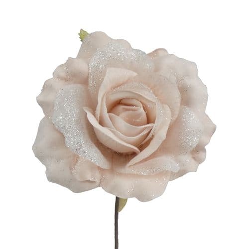 Davies Products Frosted Rose Pick - 11cm Pink