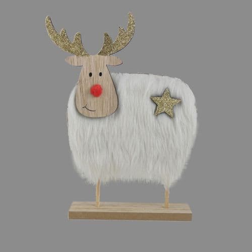 Davies Products Furry Reindeer - 23 x 14.5cm