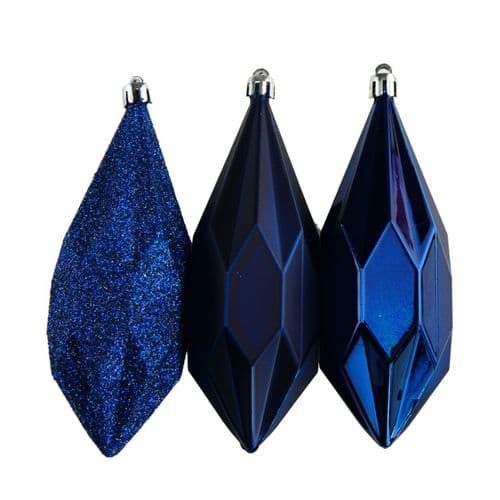 Davies Products Geo Drops x 3 - 14cm Navy