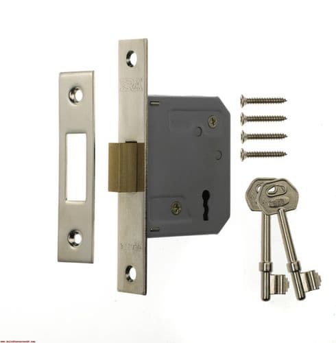 Era 3 Lever Deadlock 3" Chrome Effect - Chrome Eff 76mm