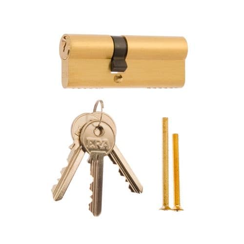 Era Double Euro Cylinder Brass - 40/40