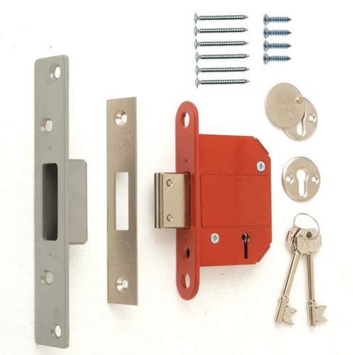 Era Fortress Mortice Deadlock - Brass 76mm