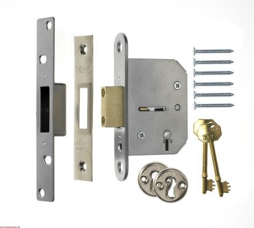Era Fortress Mortice Sashlock - Brass 63mm