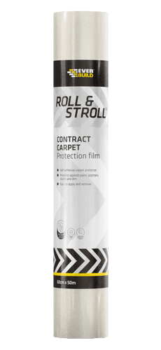 Everbuild Roll & Stroll Contract Carpet Protector Clear - 60cm x 50m