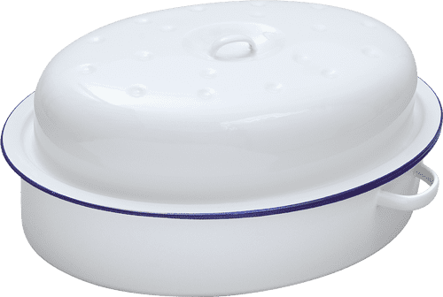 Falcon Falcon Oval Roaster - Traditional White - 26cm x 19cm x 13D