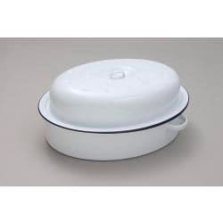 Falcon Falcon Oval Roaster - Traditional White - 30cm x 21.5cm x 14.5D