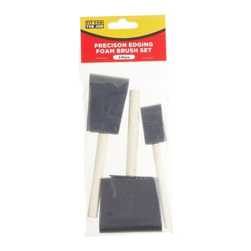 Fit For The Job Foam Brush Set - 3 Piece