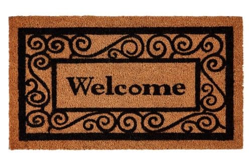 Groundsman Welcome Grey Coco Doormat - 40 x 70cm