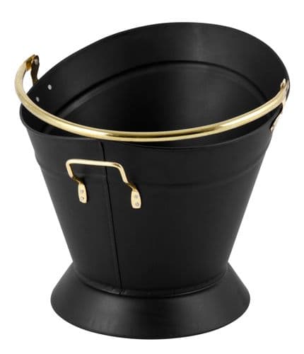 Hearth & Home Waterloo Coal Bucket - Black & Brass
