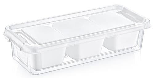 Hobbylife 3 Divider Flat Grand Organiser Box - 1.2L