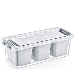 Hobbylife 3 Dividers Deep Grand Organiser Box - 1.8L