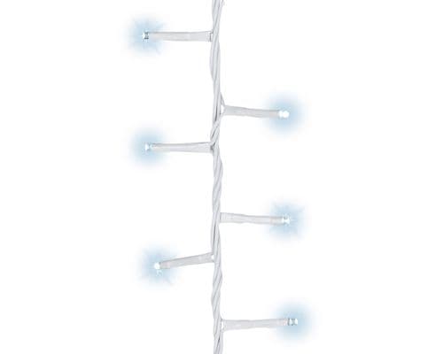 Kaemingk 1500 LED Compact Twinkle Lights - Cool White With White Cable