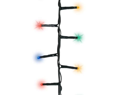 Kaemingk 2000 LED Compact Twinkle Lights - Multi Coloured with Green Cable