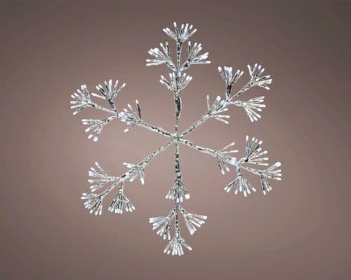 Kaemingk 336 LED Metal Frame Light Snowflake - Cool White