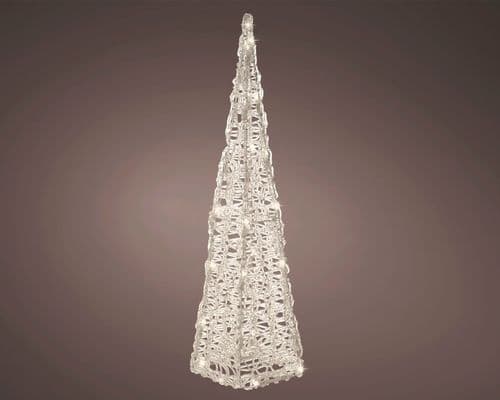 Kaemingk LED Acrylic Pyramid - 30 LEDs Warm White