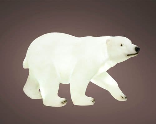 Kaemingk LED Bear Fibreglass Stand White - 44cm