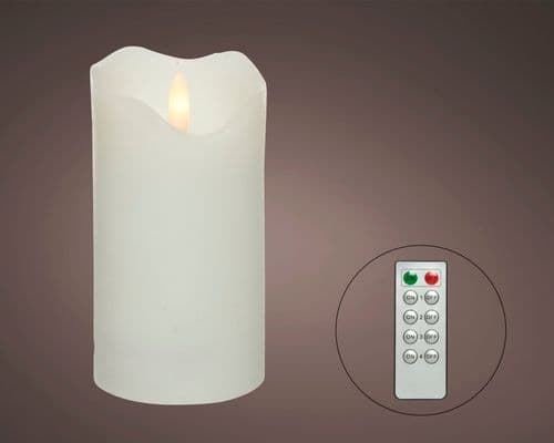 Kaemingk LED Candle Wave Top - White/Warm White
