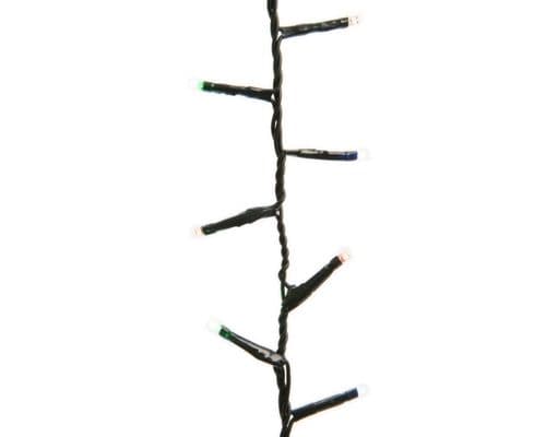 Kaemingk LED Compact Twinkle Lights 34m - 1500 Lights Multi Coloured With Green Cable