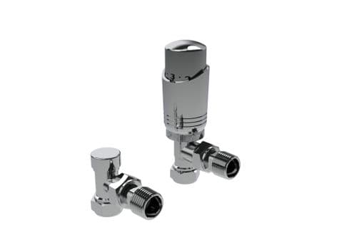Kartell Design Chrome Angled Twin Pack TRV - 15mm