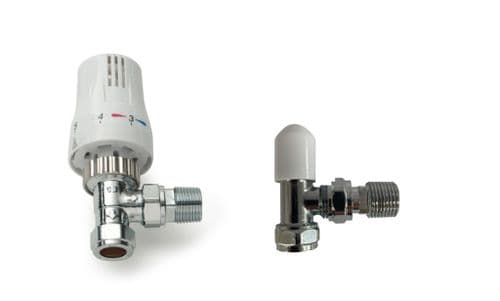Kartell Style Angled Twin Pack TRV & Lockshled - 15mm