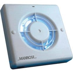 Manrose Pull Cord Extractor Fan - 4"/100mm