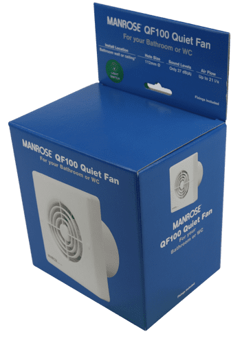 Manrose Quiet Timer Model - 100mm