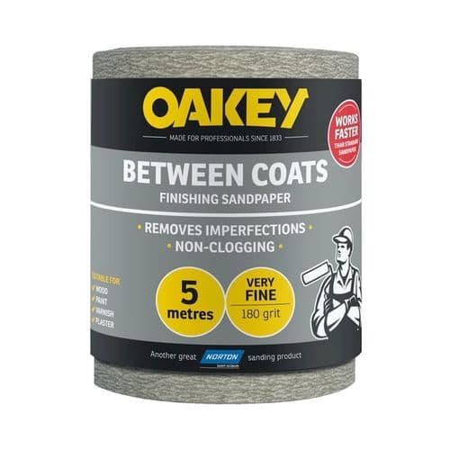 Norton Oakey Between Coats Rolls - 5m x 115mm - 180g