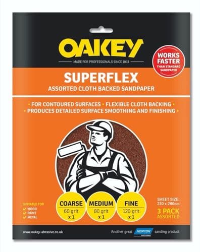 Norton Oakey Superflex - 280 x 230mm - Assorted (1 x C, 1 x M, 1 xF)