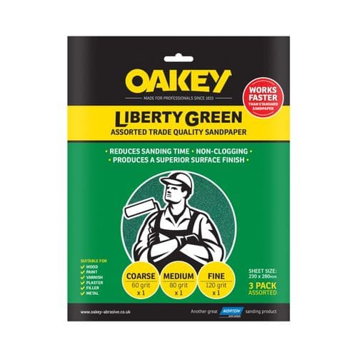 Oakey Liberty Green - 3 Sheets