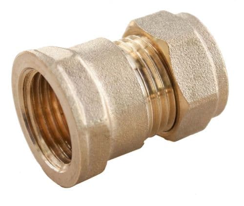 Oracstar Compression Straight Connector - Female - 15mm x 1/2" FI