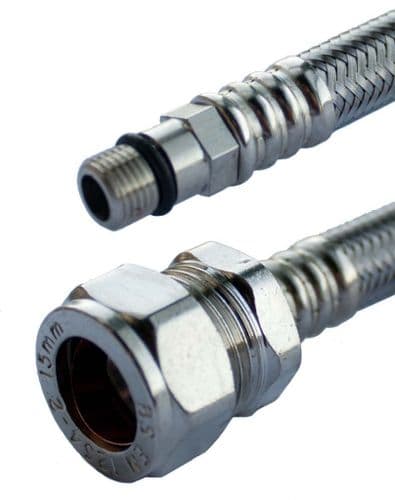 Oracstar Flexible Tap Connector - Pair - 15mm x 12mm x 30cm