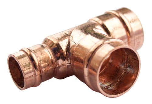 Oracstar Pre Soldered Reducing Tee - 22mm x 22mm x 15mm (Centre)